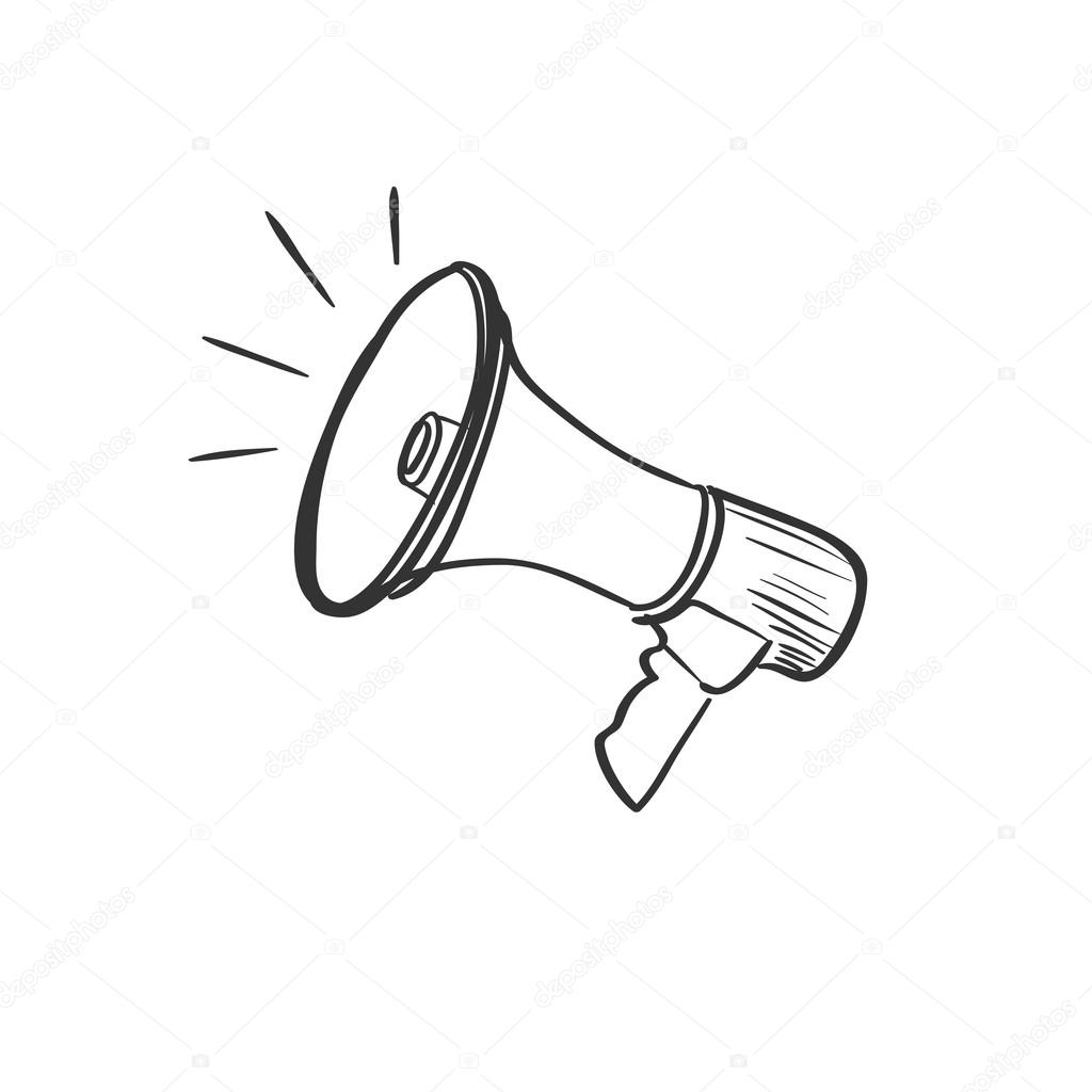 Speaker Doodle Drawing Vector Image By C Netkoff Vector Stock