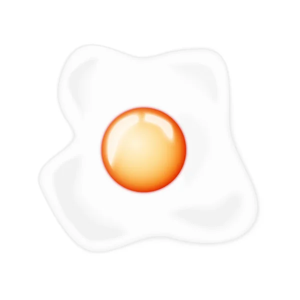 Fried egg — Stock Vector