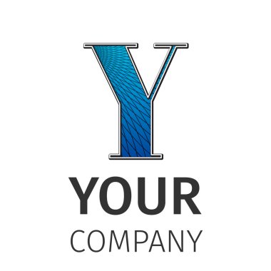 Guillochlu Logo, soyut mektup-Y