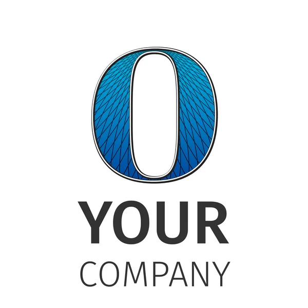 Abstract guilloche Logo, letter-O — Stock Vector