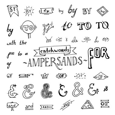 Kara tahta stili ve işaretleri kümesi