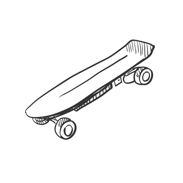 Skateboard Doodle — Vettoriale Stock