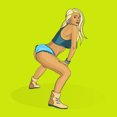 kız dans Twerking