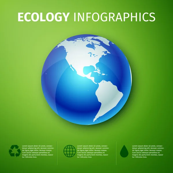 Infographie écologique — Image vectorielle