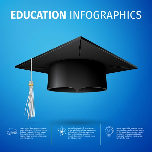 Infografiki edukacyjne — Wektor stockowy