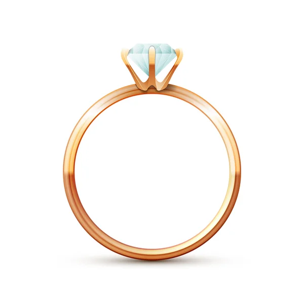 金の結婚指輪 — ストックベクタ