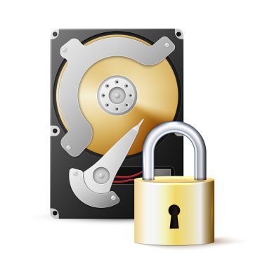 HDD korunmuş. sert yuvarlak yüzey götürmek ve kilit