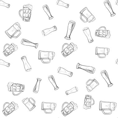 Doodle bira gözlük desen