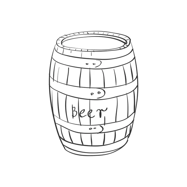 Doodle barrel — Stock Vector