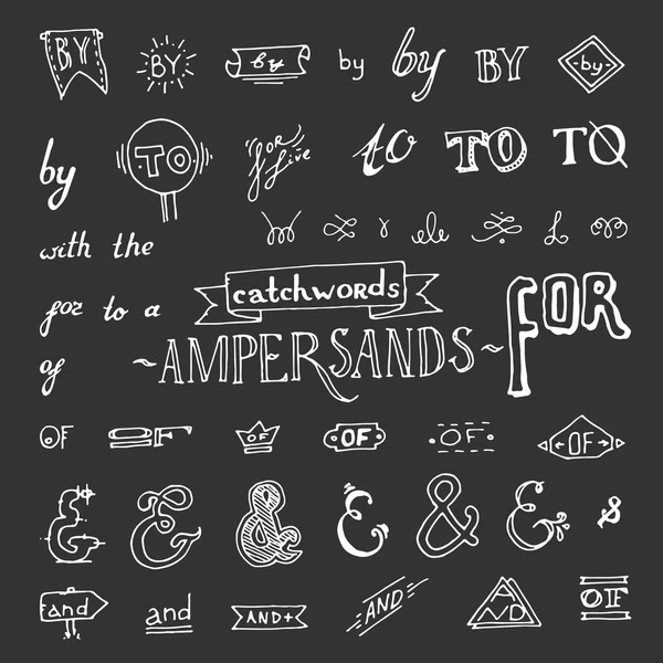 Kara tahta stili ve işaretleri kümesi