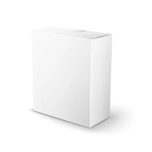 Beyaz ürün paket kutu — Stok Vektör