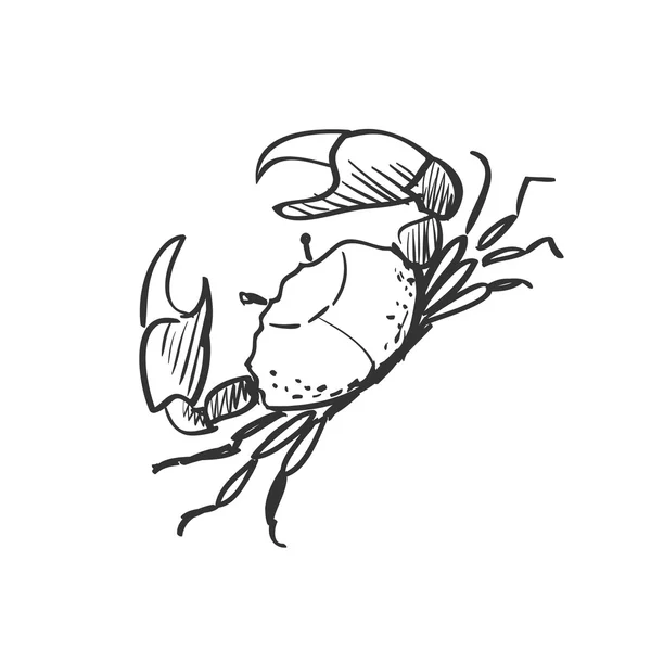 Doodle-Krabbe — Stockvektor