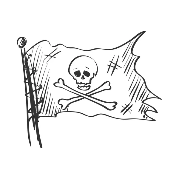 Doodle Jolly Roger — Διανυσματικό Αρχείο