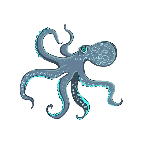 Pulpo de fideos — Vector de stock