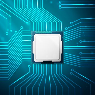 işlemcili elektronik devre kartı