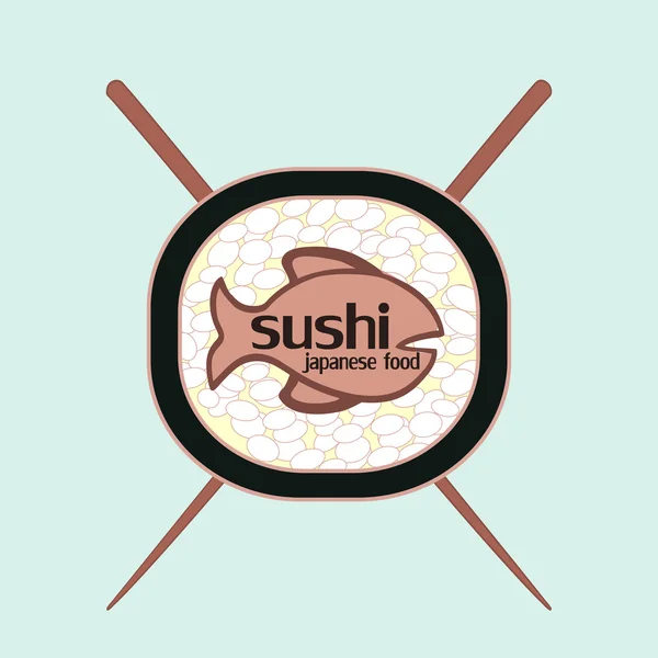 Vektorsushi-Logo — Stockvektor