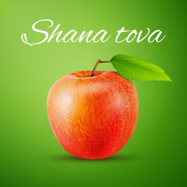 Shana Tova ile elma