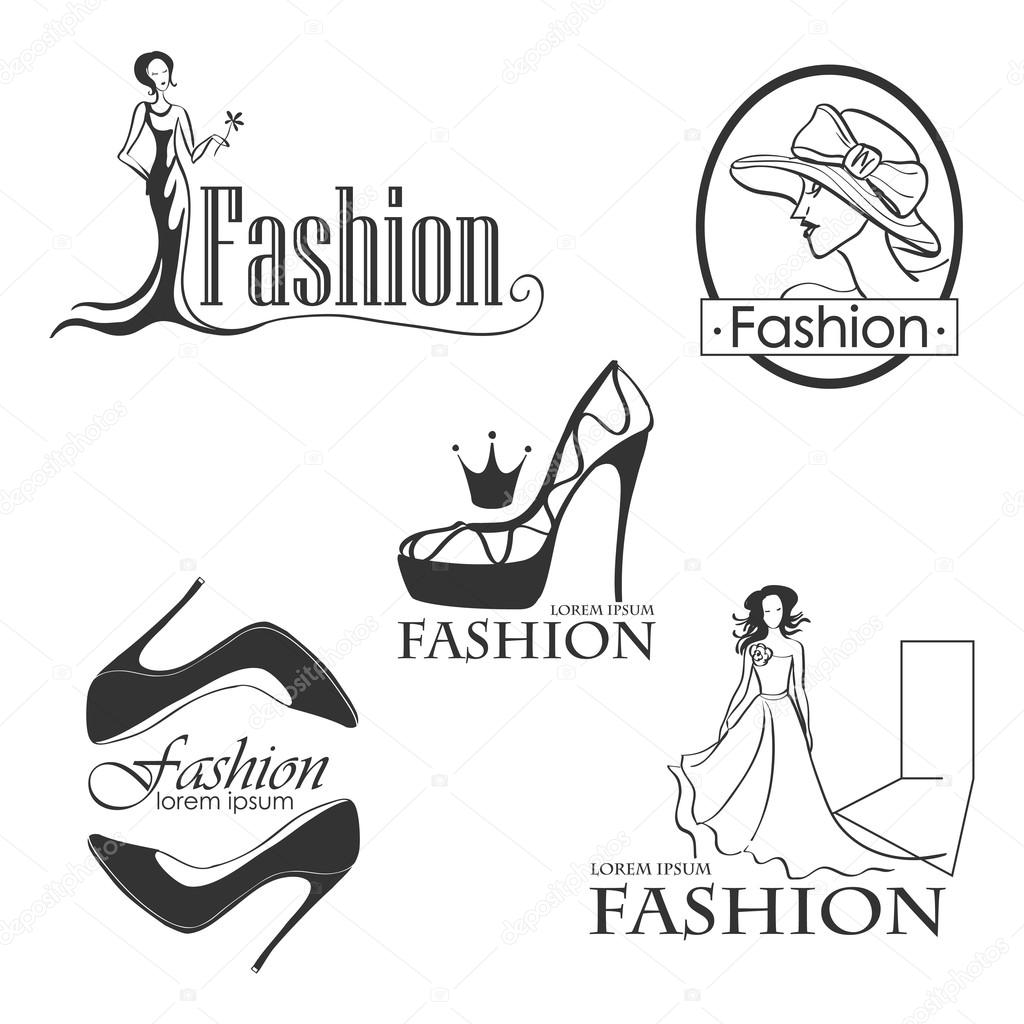 Fashion Logo Symbol For Your Design Isolated On White Background