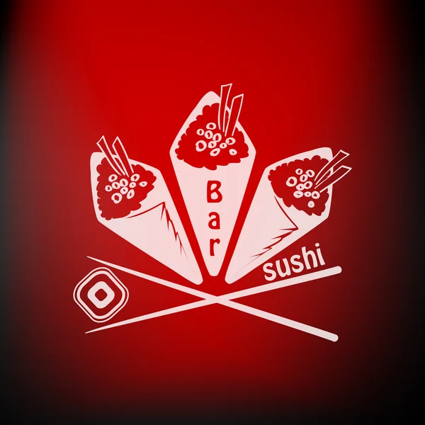 Sushi label — Stock Vector