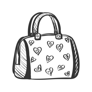 doodle purse clipart