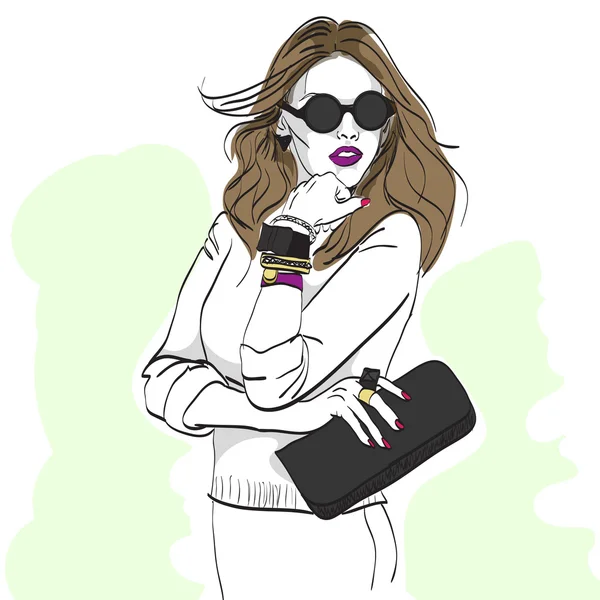 Model moda. Kroki.