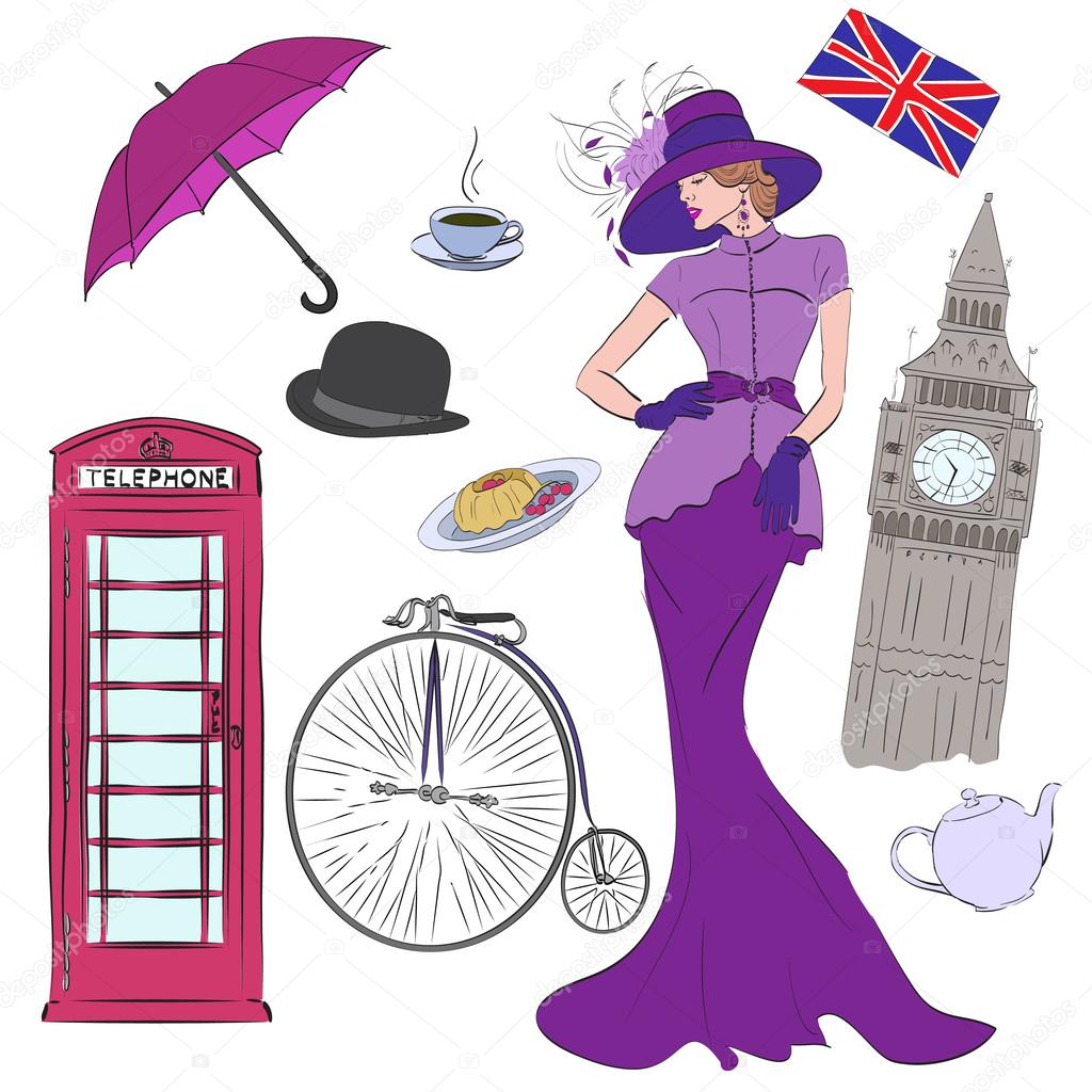 Lady and vector elements of London