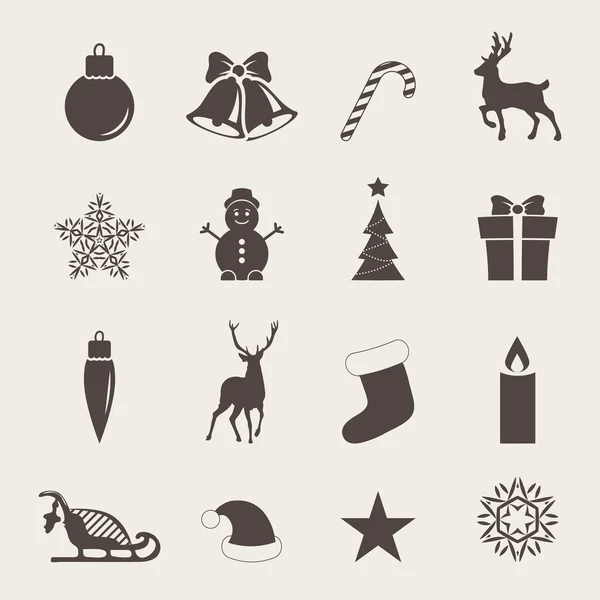 Icônes de Noël Illustration De Stock