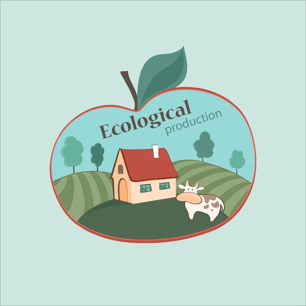 Логотип та емблема ферми — стоковий вектор