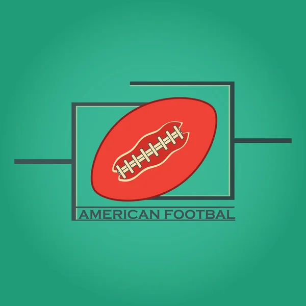 Amerikan futbolu logo ve amblem — Stok Vektör