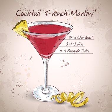 Fransız martini kokteyl