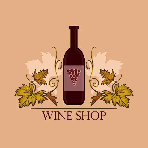 Etiqueta de vino dibujada a mano — Vector de stock