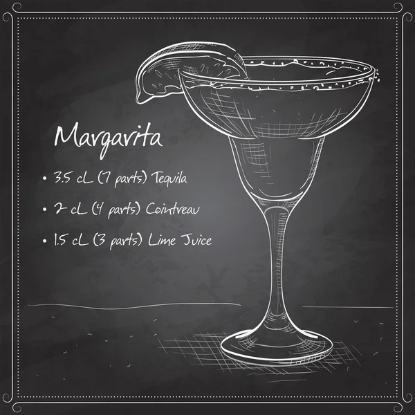 Alcohol de cóctel Margarita — Archivo Imágenes Vectoriales