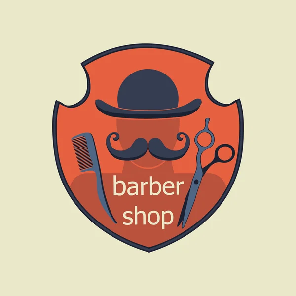 Vintage Barber Shop Étiquette — Image vectorielle