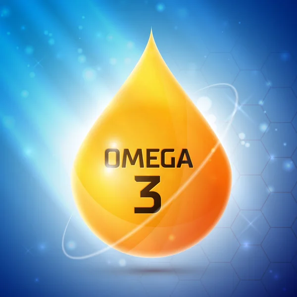 Ikona Omega-3 — Wektor stockowy