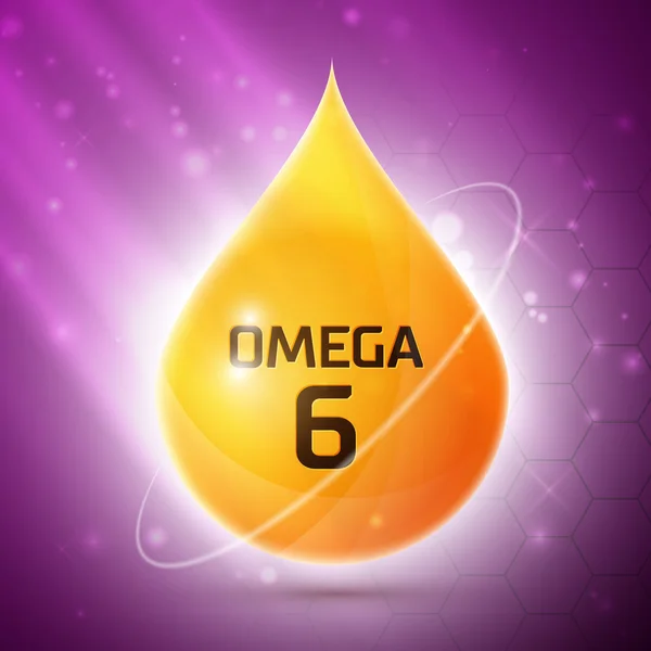 Omega 3 pictogram — Stockvector