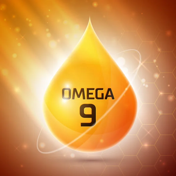 Ikon Omega 3 - Stok Vektor