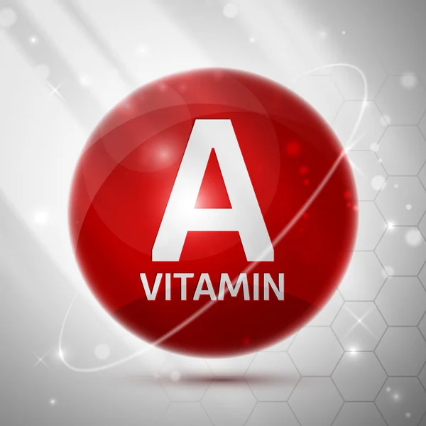 Βιταμίνη α εικονίδιο — Διανυσματικό Αρχείο
