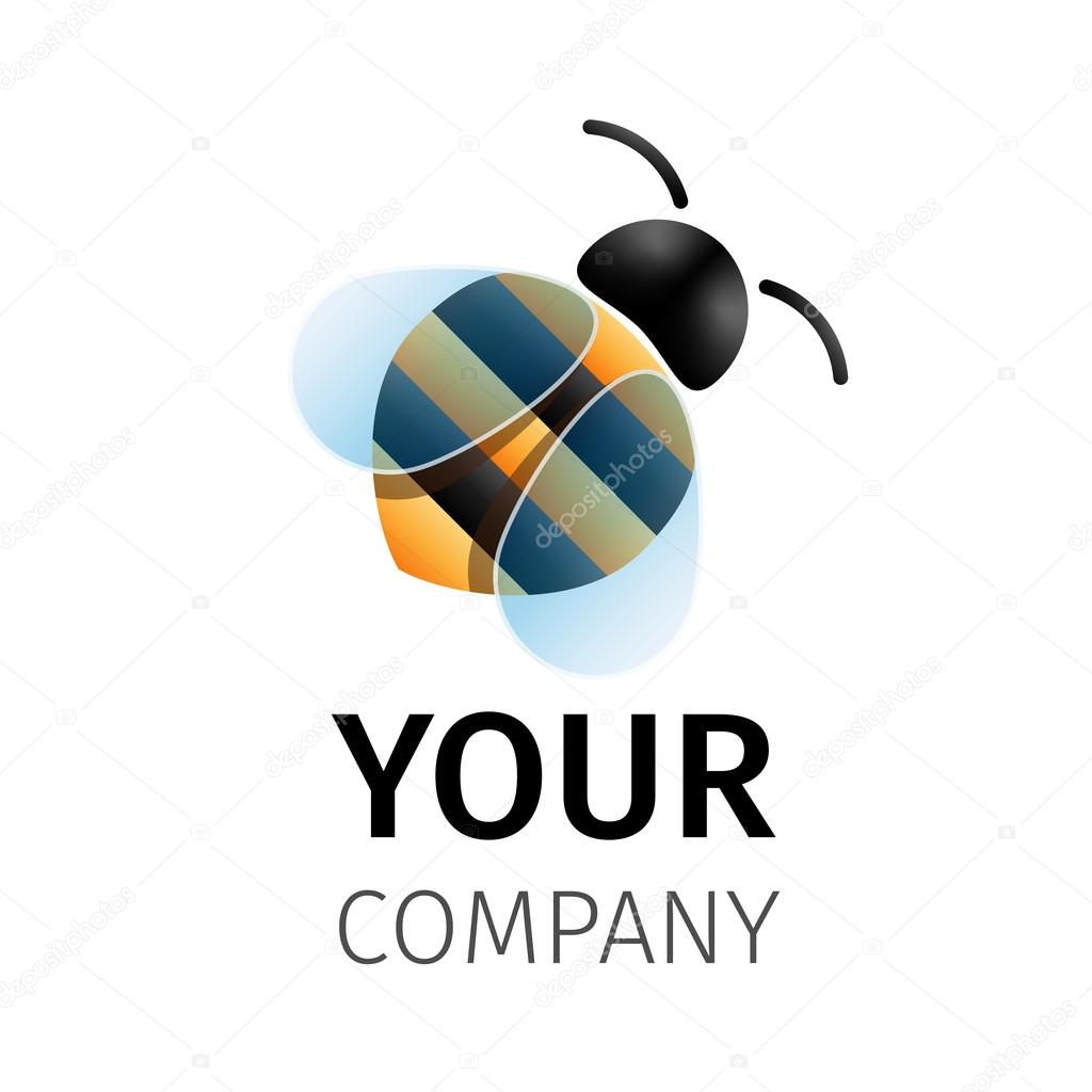 Bee logo for your design, excellent vector illustration, EPS 10