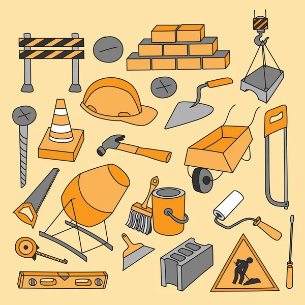 Construction du véktor Doodle — Image vectorielle