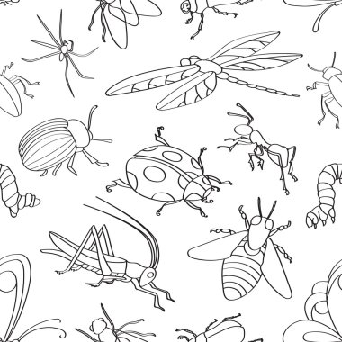 Doodle desen böcekler