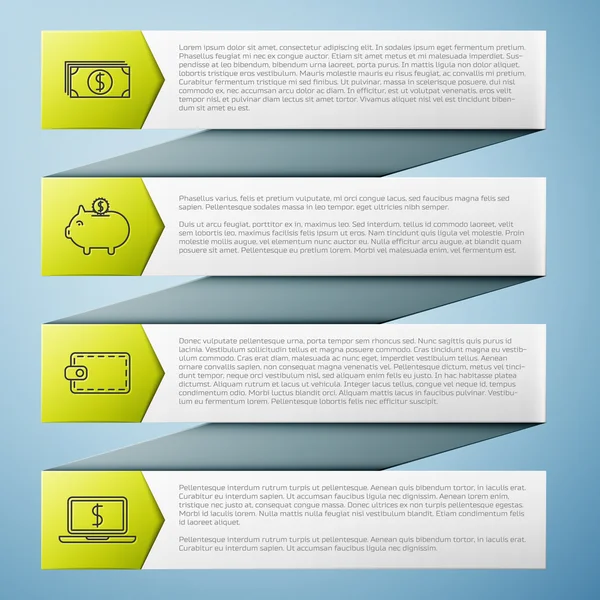 Modelo de design infográfico moderno — Vetor de Stock