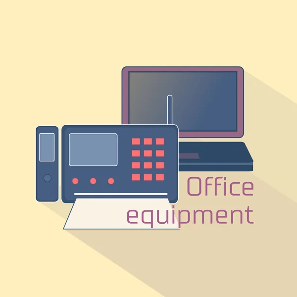 Емблема Office обладнання — стоковий вектор