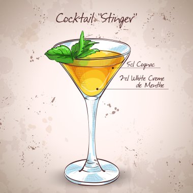 Kokteyl alkollü Stinger