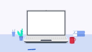 Çevrimiçi Sınıf Canlandırması. Telekonferans Web Videosu Konferansı aracılığıyla evden çalışma