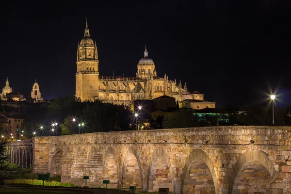 Římský most a salamanca — Stock fotografie