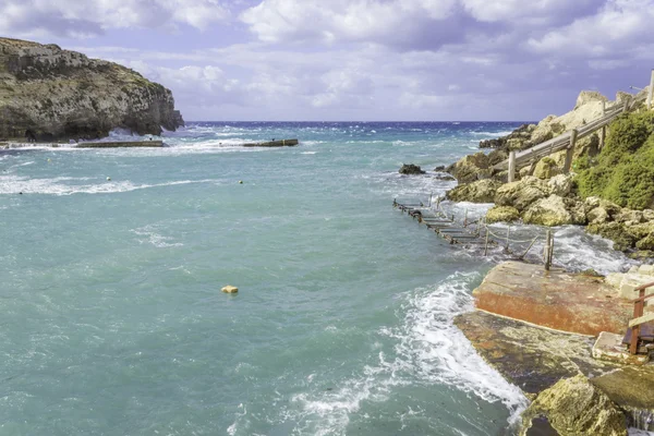 Anchor Bay, Malta – stockfoto