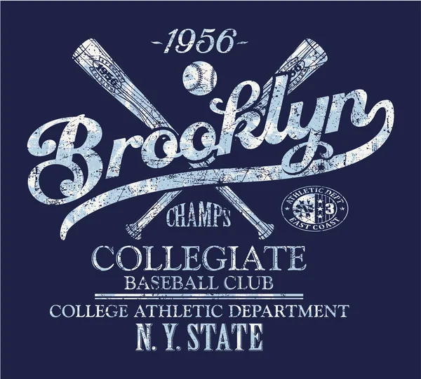 Club de béisbol Brooklyn — Archivo Imágenes Vectoriales