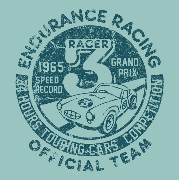 Équipe de course d'endurance — Image vectorielle