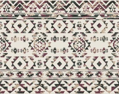 Native Americans pattern with camouflage texture clipart