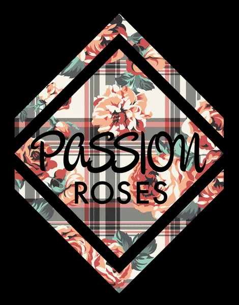 Pasión de rosas — Archivo Imágenes Vectoriales